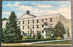 Vintage Postcard 1930-1945 Valparaiso University Lembke Hall Dorm Indiana (IN)