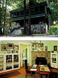 2~Postcards IN Indiana GENE STRATTON~PORTER HISTORICAL SITE/Museum CABIN & STUDY