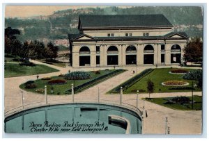 c1910 Dance Pavilion Rock Springs Park Chester WV East Liverpool OH Postcard 