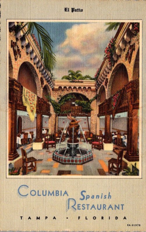 Florida Tampa Ybor City Columbia Spanish REstaurant The Patio United