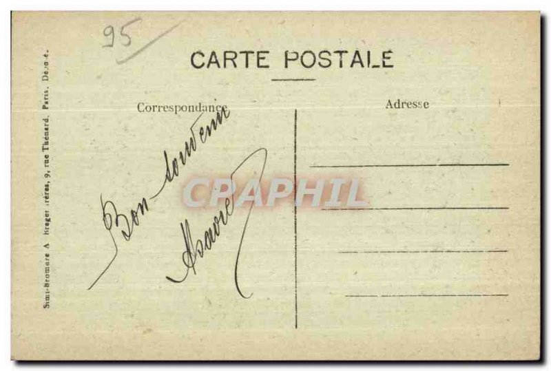 Old Postcard Rock Guyon le chateau