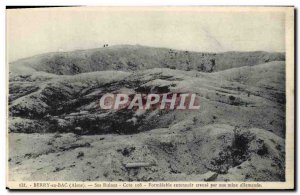 Old Postcard Militaria Berry au Bac His Ruins Cote 108 Super hollow funnel UU...