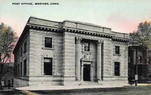 Post Office, Meriden, Connecticut, Early Postcard, Unused