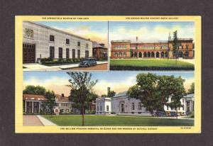 MA Fine Arts Museum  Gallery SPRINGFIELD MASS Postcard Massachusetts