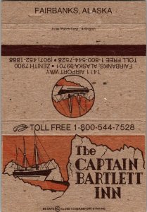 The Captain Bartlett Inn Fairbanks, Alaska Matchbook Cover MB177