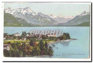 Switzerland Old Postcard Vevey and teeth Morcles