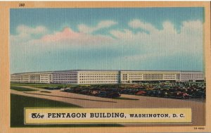 VINTAGE POSTCARD THE PENTAGON BUILDING WASHINGTON D.C. 1940's VINTAGE CARS IN FO