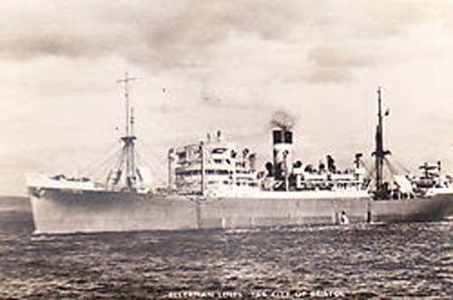 Ellerman Bristol Boat Ship Liner Real Photo Postcard