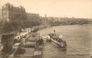 London Thames navigation & sailing paddle steamer the Needle tram