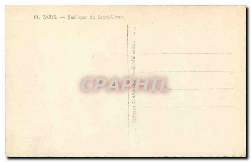 Old Postcard Paris Sacre Coeur Basilica