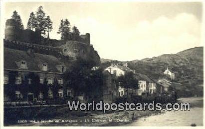 Le Chateau et I'Ourthe La Roche en Ardenne, France, Carte, Unused 