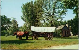 Conestoga Wagon Made by Father of General Custer Vintage Postcard D82