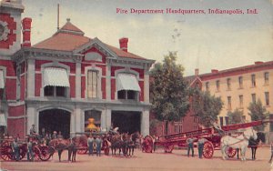 Fire Department Headquarters Indianapolis IN USA Postcard