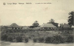 belgian congo, KATANGA KABINDA, Clerk's Office and Public Force (1910s) Postcard