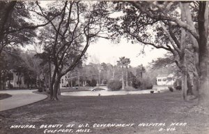 Mississippi Gulfport U S Government Hospital Grounds Real Photo