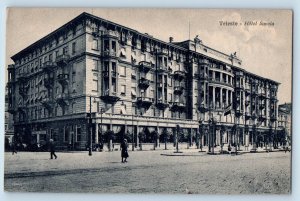 Trieste Friuli Venezia Giulia Campania Italy Postcard Hotel Savoia c1910