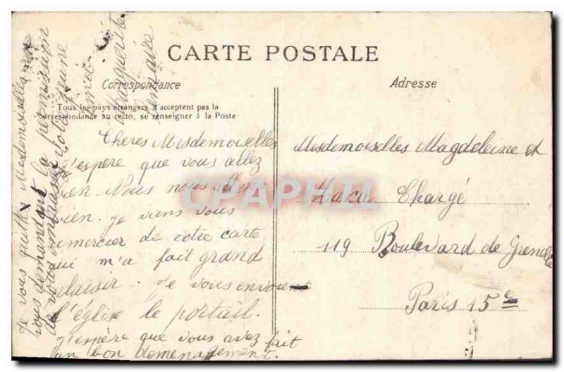 Old Postcard Normandy Postcard The Old Elbeuf Eglise Saint Jean Portal