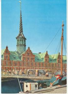 Denmark, Copenhagen, The Stock Exchange, 1960s unused Postcard