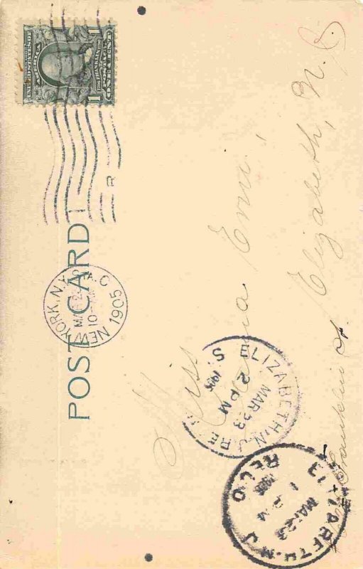 Elizabeth Liederkranz Excursion 1903 Niagara Falls New York 1905 postcard