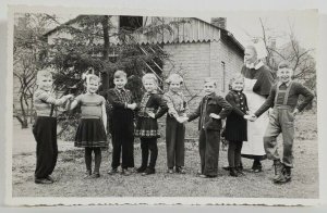 Germany RPPC Class Farewell Karins Kindergartens Easter 1949-52 Postcard R3