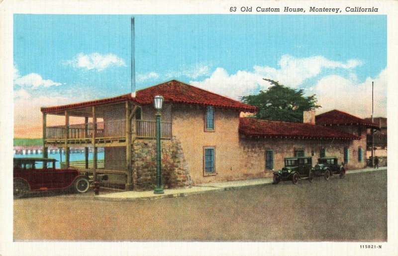 Postcard Custom House Monterey California