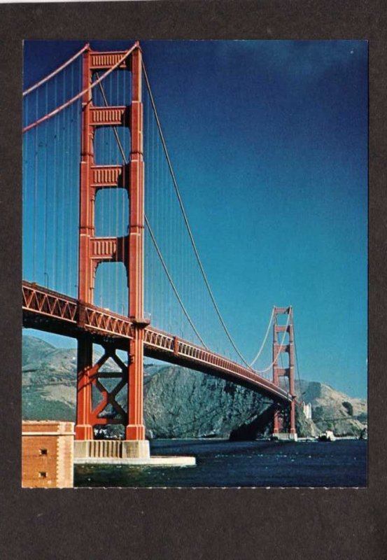 CA Golden Gate Bridge San Francisco California Postcard