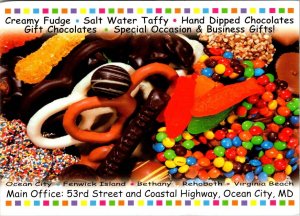Ocean City Maryland Candy Kitchen Rack Card
