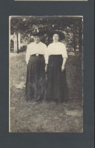 Real Picture Post Card Ca 1908 Unknown Women