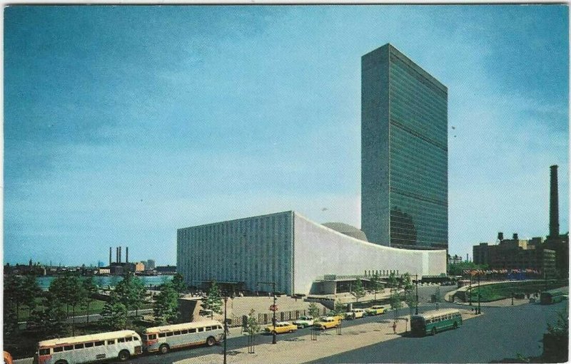 Vintage Postcard, United Nations Buildings, New York City, New York