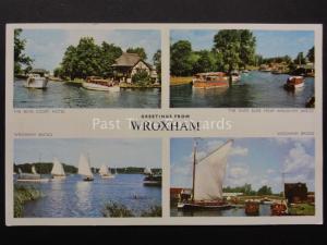 Norfolk Broads: Greets from Wroxham c1950's by Jarrold & Sons Ltd