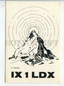 464551 1978 year Italy Aosta radio QSL card to USSR