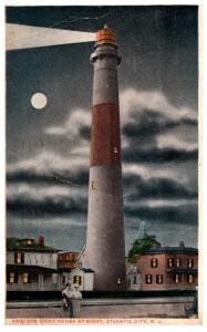 New Jersey Atlantic City , Absecon Light House at night