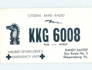 Pre-1980 RADIO CARD - Shippensburg - Near Carlisle & Chambersburg PA AH1253