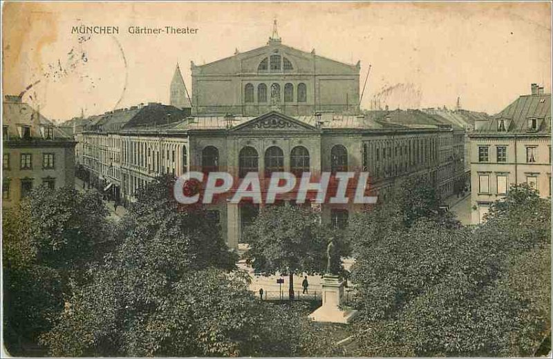 Old Postcard Gartner Theater Munchen