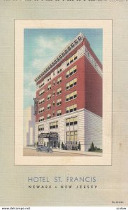 NEWARK , New Jersey , 1930-40s ; Hotel St Francis