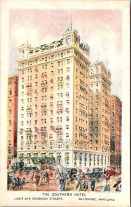 Postcard HOTEL SCENE Baltimore Maryland MD AL4623