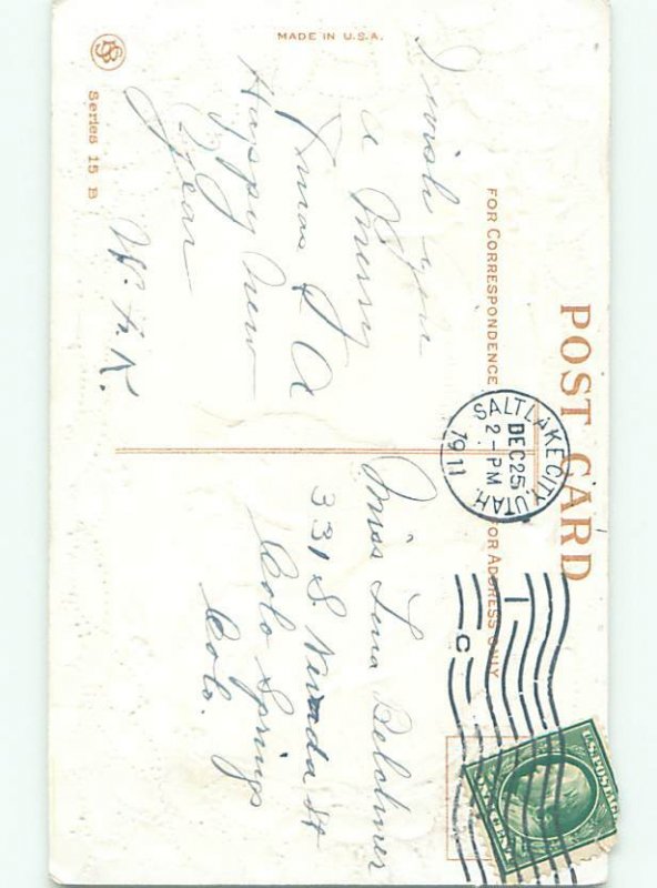 Divided-Back CHRISTMAS BIRDS SCENE Pretty Postcard W8522