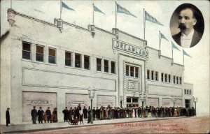 Milwaukee Wisconsin WI Dreamland Amusement Park c1910 Vintage Postcard