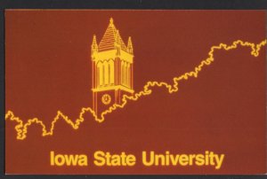 Iowa AMES Iowa State University Pub by Dunlap Post Card Co. ~ Chrome