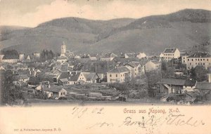 Aspang Austria Birds Eye View Gruss aus Vintage Postcard JI657372