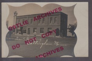 Bellingham MINNESOTA RPPC c1910 POST OFFICE Bank MAIN STREET nr Madison Appleton