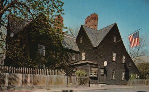 Vintage Postcard House Of Seven Gables Nathaniel Hawthorne Salem Massachusetts