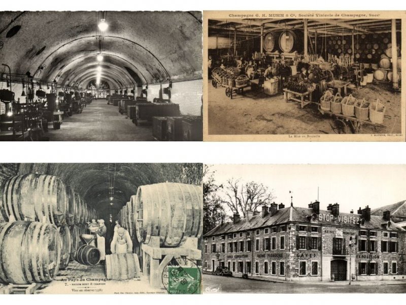 ALCOHOL, WINE PRODUCTION 150 Vintage Postcards (L6583)