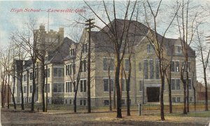 Zanesville Ohio c1910 Postcard High School