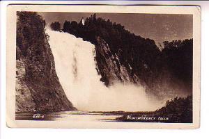 Real Photo, Montmorency Falls, Quebec, Used 1962