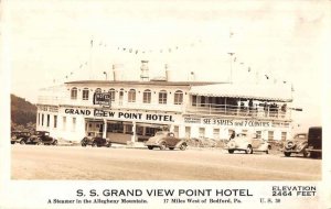 Allegheny Mountain SS Grand View Point Hotel Real Photo Vintage Postcard AA9174