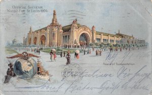 TRANSPORTATION ST. LOUIS WORLD'S FAIR EXPOSITION NEW YORK TO FRANCE POSTCARD 05