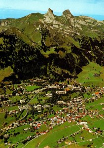 Switzerland Vaud Leysin Aerial View