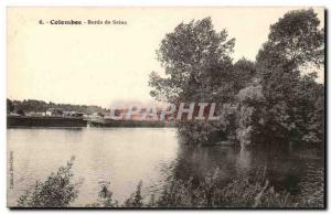 Colombes Old Postcard Bords de Seine