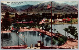 Salt Lake City Utah 1916 Postcard Wandamere Resort